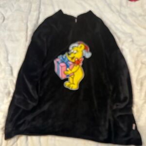 Haribo Bear Christmas Pullover Hoodie Black One Size Women 100% Polyester Hooded